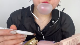 한국어ASMR 풍선껌씹으면서 귀찮아하는 친구의 메이크업 롤플(+후시녹음) ASMR RP Make up Chewing gum sound💗