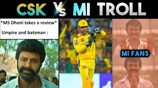 CSK vs MI IPL 2023 Match 12 Troll | IPL Trolls | Hitman Dhoni Rahane Jadeja | Cricket Trolls Telugu