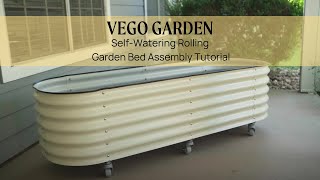 Self-Watering Rolling Garden Bed Assembly Tutorial | Vego Garden