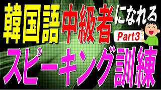 【韓国語スピーキング】制限時間5秒！韓国語中級者になれるスピーキング訓練Part3【例文・生音声付】