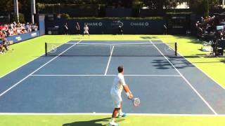 Stepanek Gets a Bad Bounce, Is Unaffected
