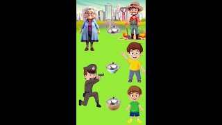 Police vs Chudail part 1 😝😍 | Gulli Bulli | Cartoon | granny | short | tmkoc | #gullibuli #shorts