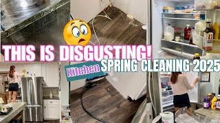 *NEW* SPRING CLEANING 2025 | DEEP CLEANING THE KITCHEN | tips + cleaning motivation