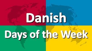 Learn Danish part 1 | Days of the Week