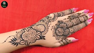 Back hand beautiful and easy mehndi design || Easy step by step for beginners.