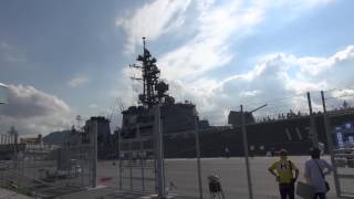 護衛艦さざなみ　接岸┃Japanese Navy's destroyer DD-113 \