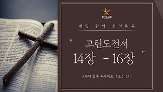 [빛가ON BIBLE] 고린도전서 14장 - 16장 / 우리 함께 통독해요 / 328일차 / 2022.11.24