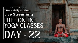 Free Yoga Class - Day 22 - June 27th, 2024