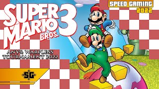 Spongeday vs ZoneV. Super Mario Bros 3 Any% Warpless Tournament 2022