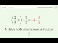 Solve 2/3x-8=-12: Linear Equation Video Solution | Tiger Algebra