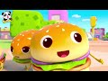 Donut Sports Competition  Ice Cream, Candy Song, Hamburger Song  Pretend Play  Baby Song BabyBus