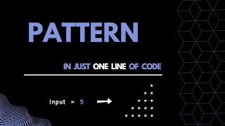 Right Triangle Pattern | Right Pyramid | One Line Code | Python | 2022 | #pattern #python #oneliner
