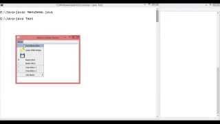 Java Swing Menu Component Demo