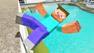 Minecraft Steve Ragdolls Physics (GMOD) Episode 632