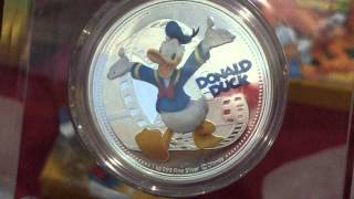 Niue 2014 Donald Duck silver coin 1oz colorised