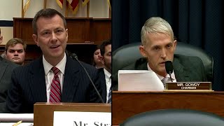 FBI agent Peter Strzok was defiant as Republicans unleashed blistering attacks