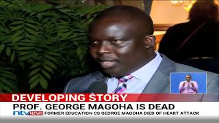 Leaders stream into Lee Funeral Home following George Magoha's death
