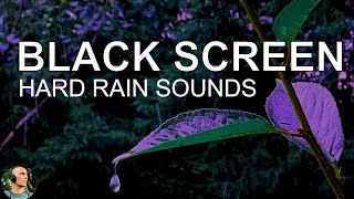 Heavy Rain No Thunder Black Screen 10 Hours, Hard Rain Sounds For Sleeping, Study, Night Rain Sounds