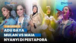 Tampil di Panggung yang Sama, Intip Gaya Mulan Jameela dan Maia Estianty saat Nyanyi di Pestapora