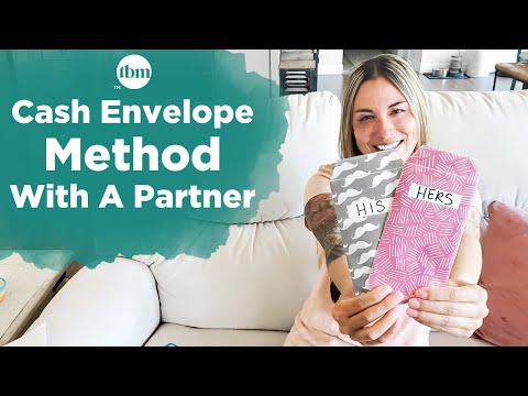 Cash envelope method with budget tips for a spouse