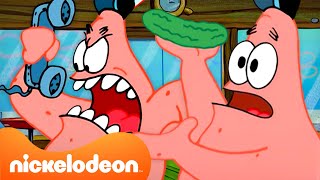 SpongeBob | 60 MINUTEN Patricks avonturen in de Krokante Krab 🍔 | Nickelodeon Nederlands