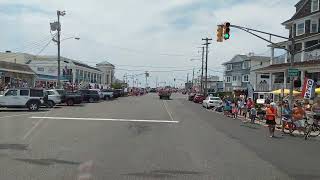 2022 Cape May independence day parade with pops fire truck.