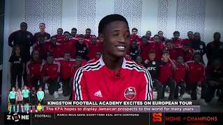 Kingston Football Academy excites on European tour, Nashardo Gibbs was the U-17 joint top scorer