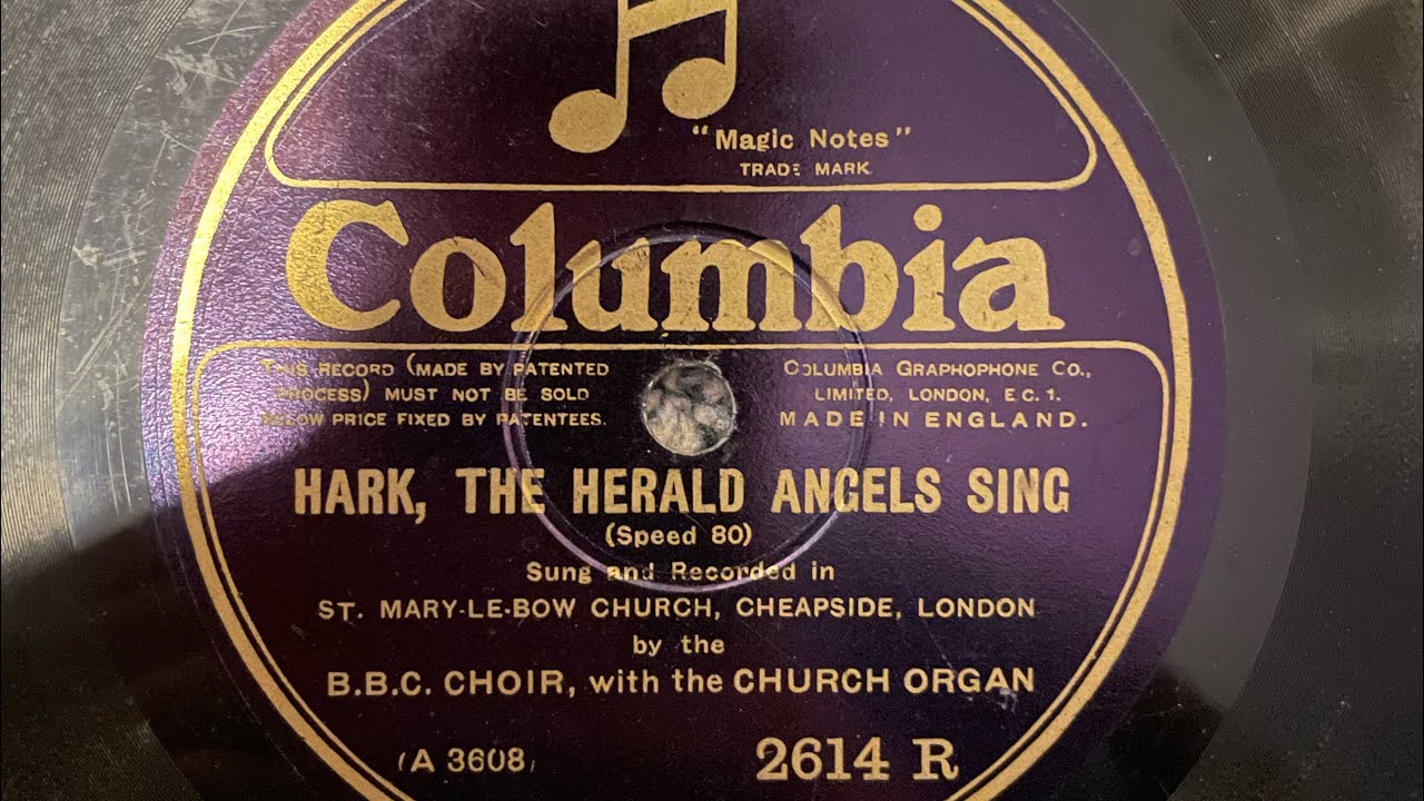 Hark, The Herald Angels Sing - B.B.C. Choir - Columbia - Columbia 109a ...