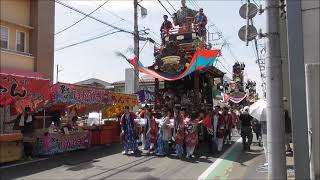 2023 7 18　久喜市　久喜提燈祭り　昼の部　人形山車の連動