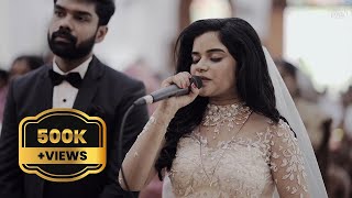 Bride Singing | എന്തൊരു അത്ഭുതമാം | Kerala Christian Wedding