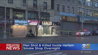 Man shot and killed at Harlem smoke shop
