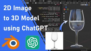 Blender 2D Image to 3D Model using ChatGPT - Blender Tutorial