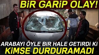 Arkadaşına Kızdı, Aracını Çekiçle Böyle Parçaladı