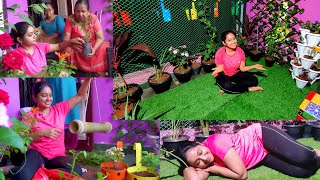 Cute Balcony Garden Make over | Balcony Transformation || Meghna Vincent || Meghnaz Studiobox