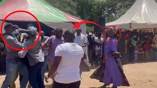 DRAMA IN KITUI AS  A CRAZY MAN SNATCHED MICROPHONE FROM DP GACHAGUA WHILE ADDRESSING KAMBAS