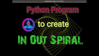 Python Program to Draw Square In Out Spiral Pattern in Python turtle | python | Turtle