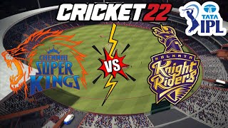 CSK vs KKR Tata IPL 2022 | Match No. 1 | Cricket 22