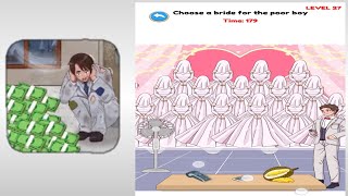 Annoying puzzle game level 27 Choose a bride for the poor boy