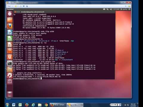 Manually configuring an ethernet interface in Ubuntu Desktop Manually configuring an ethernet interface in Ubuntu Desktop