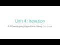 AP CSA 4.3 Developing Algorithms using Strings