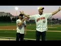 Us singing during the 7th inning stretch at the Indians game.