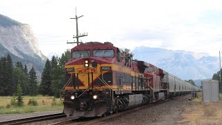 KCS AC4400CW Leads! KCS 4568 Leads CPKC 309 At Banff East!