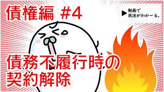 民法 債権編#4　「債務不履行時の契約解除」解説　【行政書士試験対策】