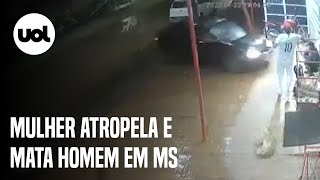 Vídeo: Mulher atropela e mata namorado da mãe em Campo Grande após descobrir agressão