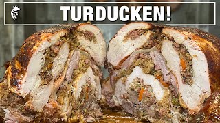 Turducken of Insanity - Birds on the BBQ!