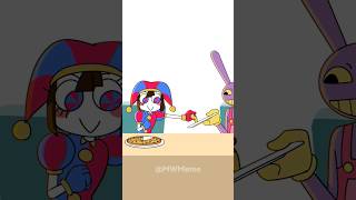 JAX x POMNI - Pizza Time 🥲 | The Amazing Digital Circus Fan Art #animation #tadc