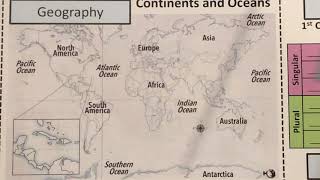 CC2 Geography Wk 1 Continents and Oceans