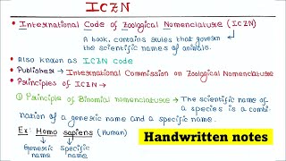 ICZN | Principles