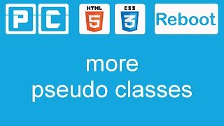 HTML5 and CSS3 beginners tutorial 25 - more pseudo classes