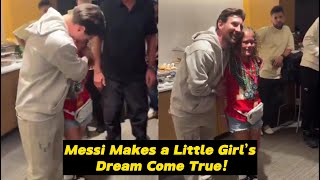 Messi Comforts Crying Fan at the Super Bowl